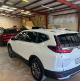 white-suv-hail-damage-austin-tx