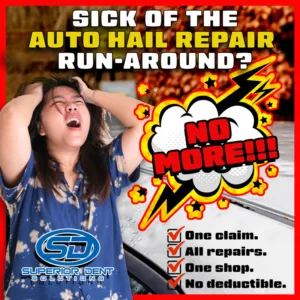 Sick of the Auto Hail Repair run-around? No more!
